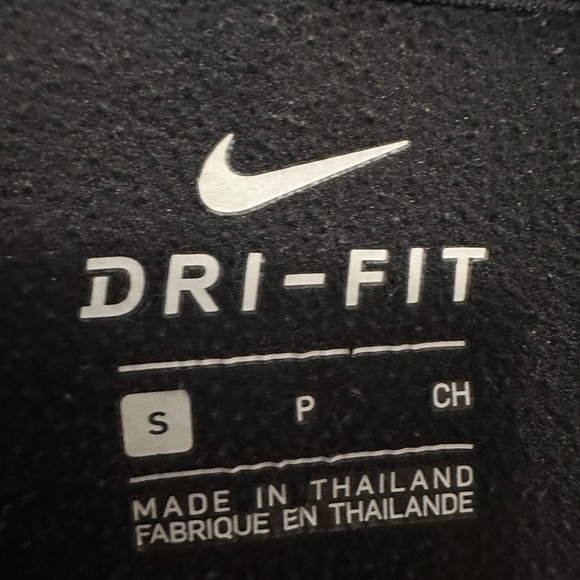 NIKE BLACK AND WHITE DRI FIT FLEECE LINED WARM HOODIE - Picture 4 of 4